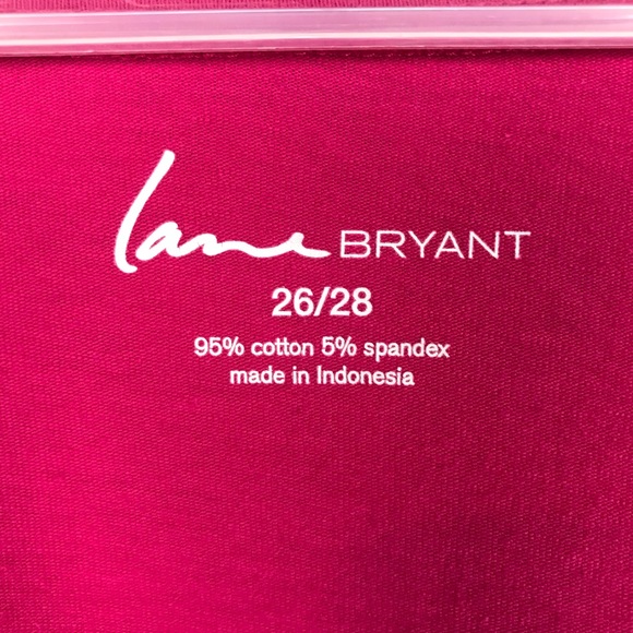 Lane Bryant 26/28 Long Sleeve V-neck Pink T-Shirt - Picture 13 of 16